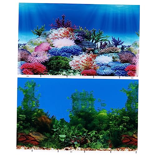 Happyyami 2st Aufkleber Für Aquarien Wasser- Pool-reparaturset Teich Bausatz Aquarien-korallen-Aufkleber Aquarienhintergründe Rohr Aquarium Licht Fisch Netz Panzer Clip Tank Dickfilmpapier von Happyyami