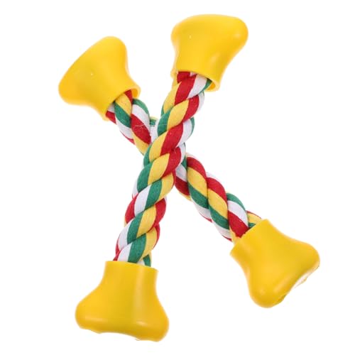 Happyyami 2st Baumwollseil Kauspielzeug Für Welpen Beim Zahnen Kauen Geschmack Von Hundespielzeug Unzerstörbares Hundespielzeug Für Haustiere Großes Hundespielzeug Yellow Plastik von Happyyami