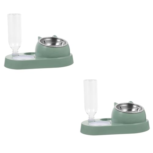 Happyyami 2St Essgeschirr für Haustiere pet Feeder pet Food Container Hundenapf Hundekäfig Automatischer Wasserspender für Tiernahrung wasserspender für Hunde Lebensmittel Wasserschale von Happyyami