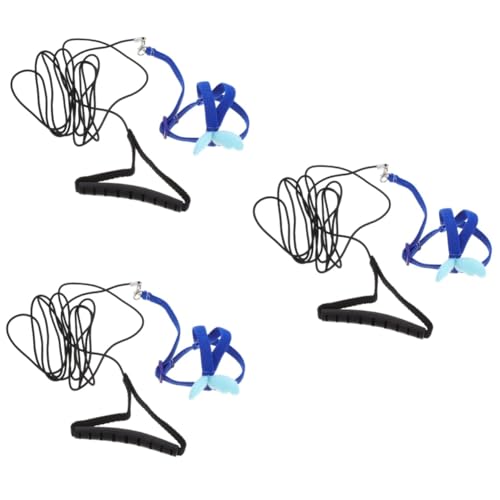 Happyyami 3 Sätze Papagei Fliegendes Seil Haustierleine Vogelleine Im Freien Zuggeschirr Für Papageien Bequemes Vogelgeschirr Papageienzubehör Lovebird Outdoor-Geschirr Hühnergeschirr Stoff von Happyyami
