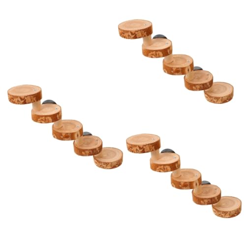 Happyyami 3st Hamster-Spielzeug Hamsterkäfig Hamster-Accessoire Hasenspielzeug Für Den Haushalt Hamsterzubehör Hamsterbrücke Chinchilla-Spielzeug Aus Holz Hölzern Beissen Leiter von Happyyami