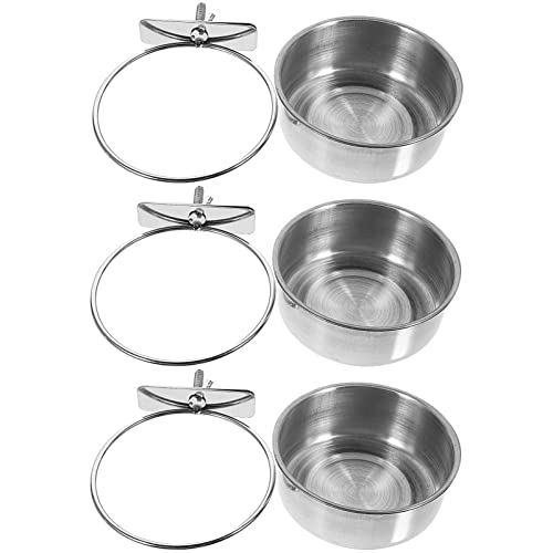 Happyyami Papagei Futter Wasser Fütterung Cup Set 10cm Öffnung Vogel Schüssel für Haustier Käfig Liefert von Happyyami