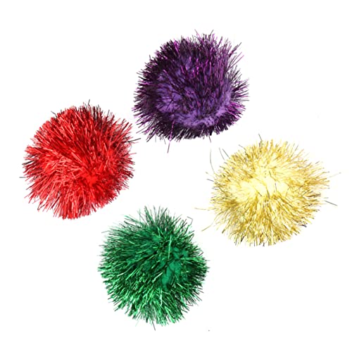 Happyyami 30st Interaktive Katzenbälle Flash-Spielzeug Crinkle-bälle Für Katzen Kleines Hundespielzeug Kauspielzeug Katze Funkelnde Bälle Funkelndes Katzenspielzeug Glitzernde Spielzeugbälle von Happyyami