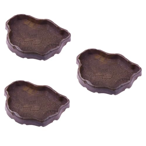 Happyyami 3stücke Reptilien Futterschale Aus Resin Für Schildkröten Echsen Und Frösche Kompakte Wasserschale Für Kleine Haustiere Als Futter Und Wasserbehälter Kaffeefarben s Happyyami 3stücke Reptilien Futterschale Aus Resin Für Schildkröten Echsen Und Frösche Kompakte Wasserschale Für Kleine Haustiere Als Futter Und Wasserbehälter Kaffeefarben s von Happyyami