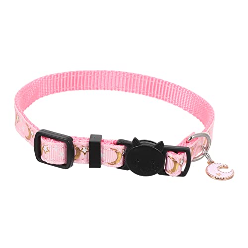 Happyyami 3St Haustierhalsband Lovely kuschelig Katze Mondhalsband Kätzchen Sicherheitshalsband Halsketten eine Halskette Sicherheitshalsband für Katzen Kätzchen-Kragen Hündchen schmücken von Happyyami