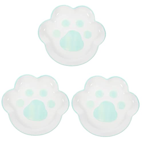 Happyyami 3st Katzenklauenschale Aus Keramik Hund Wassernapf Futternapf Für Haustiere Tierfuttermittel Kätzchen Schüssel Welpenschale Aus Keramik Hundefutterbehälter Füttern Reisschale von Happyyami