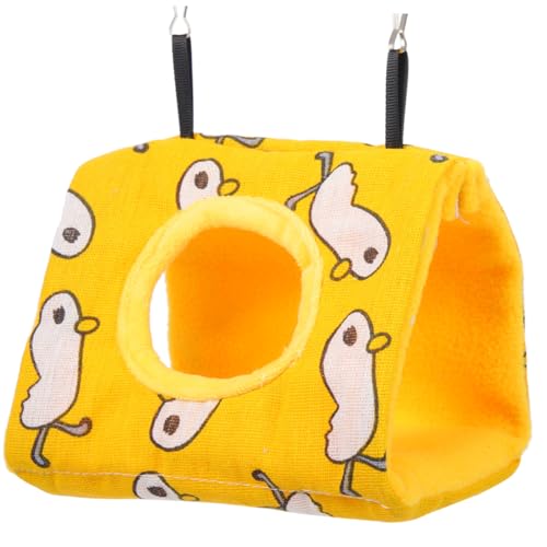 Happyyami 3St Nesthaussittiche Vogelkäfig dinkelflocken kucheltier Birdies Bird cage Vogelnest hängendes Papageienzelt Spielzeug vogelhaus atmungsaktive Vogelhängematte Vogelzelt Baumwolle von Happyyami