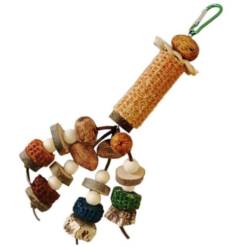 Happyyami 3St Papagei Spielzeug Vogel-Luffa-Spielzeug Natürliches Vogelspielzeug wellensittiche spielsachen wellensittich-Spielzeug Papageienspielzeug aufhängen schönes Papageienspielzeug von Happyyami