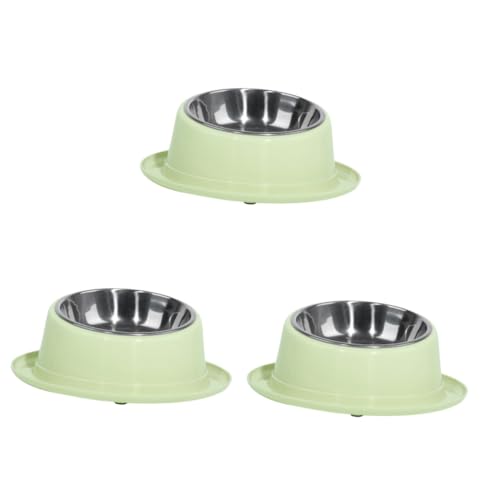 Happyyami 3St Wassernapf für Hunde Hundegeschirr Katzenfütterung Feeder Hundenäpfe Katzennäpfe Katzennapf Hundefutter Haustier Hundenapf Welpenschüssel Wasserschale Zubringer von Happyyami