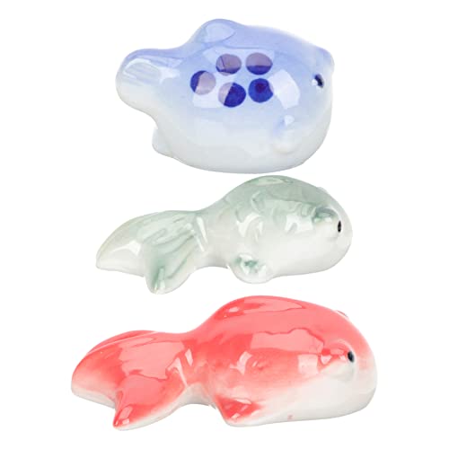 Happyyami 3St schwimmender Fisch aus Keramik Luftstein-Aquarium Fischzubehör Meereslebewesen wohnzimmerdeko Water Toys schwimmendes Goldfischdekor schwebende Keramikdekore von Happyyami