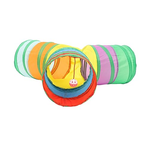 Happyyami 3St y Katzentunnel Katzenspielzeug Interactive cat Toy Katzenspieltunnel im Freien Hamsterzubehör Kaninchenzubehör Hasenspielzeug Kätzchenspielzeug für draußen Kätzchen Versorgung von Happyyami