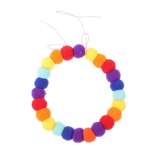 Happyyami 3st Ballkragen Aus Haustierfell Plüschball-hundespielzeug Bequemes Haustierhalsband Weicher Hund Verstellbare Hundehalsbänder Halskette Für Mädchen Groß Urlaub Polyester Schmücken von Happyyami