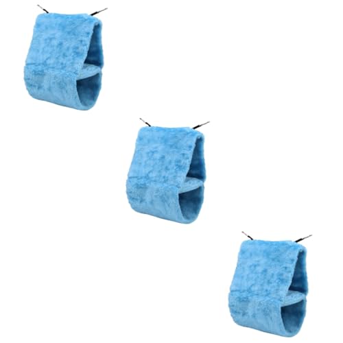 Happyyami 3st Indoor-vogelnest Spielzeughängematte Für Kuscheltiere Bettwäsche Aus Meerschweinchen-Fleece Hängendes Papageienbett Vogelspielplatz Indoor-hängematte Papageienhaus Rattenstreu von Happyyami