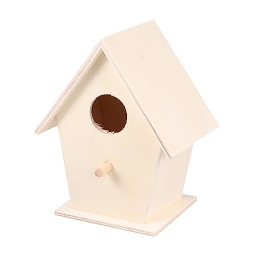 Happyyami 3st Käfigzubehör Vogelbett Dekoratives Vogelhaus Hängendes Kolibri- Praktisches Nest Tierdekor Hängendes Vogelhaus Papageienversteckhütte Vogelrastplatz Yellow Protokoll von Happyyami