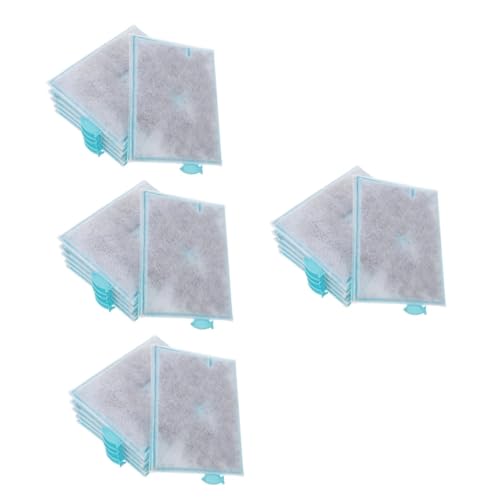 Happyyami 4 Kisten Aquariumfilter Aktivkohle-Aquarium Baumwollfilter für Aquarien Aquarium Cleaner aquaristik zubehör Stung Wattepads Sieb Baumwollmatte Aquarienwasserfilter Haushalt von Happyyami