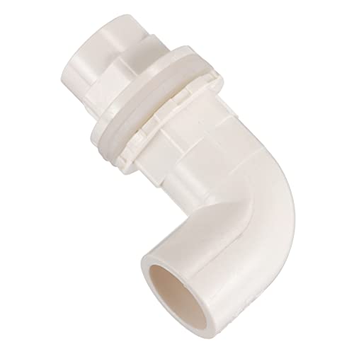 Happyyami 4 Stück Aquarium Wasser Verbindung Adapter Für Rohrverbinder Wasserleitung Anschluss Hochdruckschlauch Rohrverschraubung Schlauchleitung Schläuche Zubehör PVC Wassertank Weiß von Happyyami