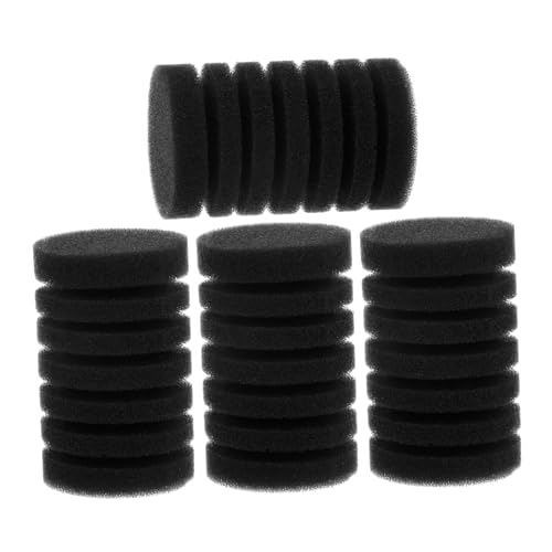 Happyyami 4 Stück Filter-Ersatzschwamm Aquarium Filter Ersatzschwamm Leiser Aquarium Luftpumpenfilter Austausch des Schwammfilters im Aquarium Teile für Aquarienfilter Aquarienbedarf Black von Happyyami