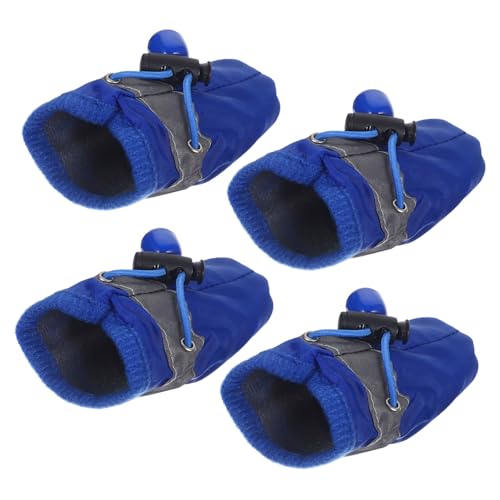 Happyyami Hundestiefel für Hunde 4er-Pack Haustierschuhe – Sohlen Bequeme Wanderstiefel für Hunde von Happyyami