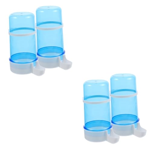 Happyyami 4 Stück Kaninchen trinkschale Vogelfütterer Sittichfutter wasserflasche Wasserspender und Futterautomat für Haustiere Futternapf für Hamster automatisch Zubringer von Happyyami