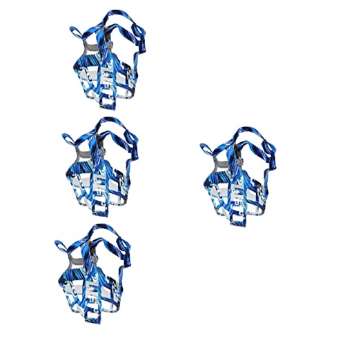 Happyyami 4 Stück Schnauze Maulkörbe für Hunde trainieren Hundemaulkorb zum bellen Masken Maulkorb für Hunde im Freien Hundemaulkorb für Hunde Schutz Drahtkorb der Hund Hündchen von Happyyami