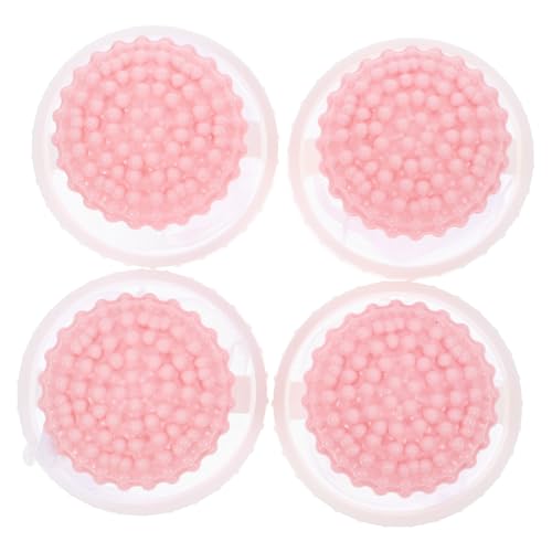 Happyyami 4 Stück Waschmaschine Haarfilter Haartrockner Föhn Wäschemaschine Hundehaarentferner Tierhaarentferner Wäschefilter Kleidung Waschball Fusselentferner Für Kleidung Rosa Polyester von Happyyami