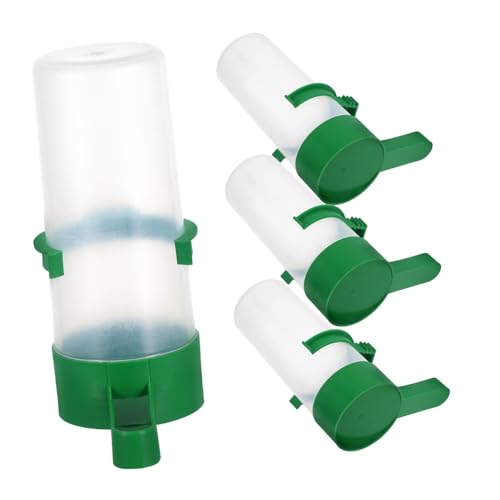 Happyyami 4 Stücke Automatische Vogel Wasser Dispenser für Papageien Vögel Käfig Zubehör Einfach Refill Konstruktion Kompakte von Happyyami