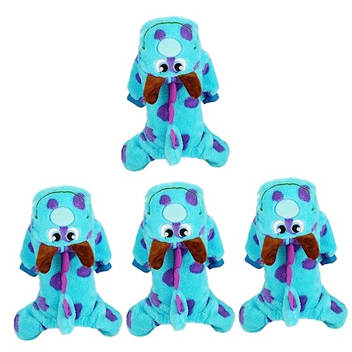 Happyyami 4 Teiliges Haustier Transformationskostüm Hundekleidung Hunde Sweatshirts Für Kleine Hunde Plüsch Halloween Kleidung Für Hunde Warme Hundekleidung Hundezubehör Bezaubernde von Happyyami