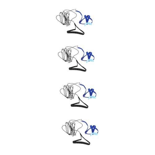 Happyyami 4-teiliges Set Papagei Fliegendes Seil Verstellbares Papageiengeschirr Vogel-papageiengeschirr Zugleine Für Vogelfliegen Haustier Vogelversorgung Verstellbarer Trainingsgurt Stoff von Happyyami