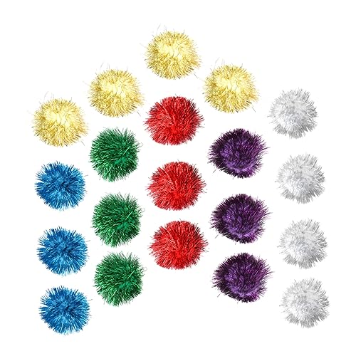 Happyyami 40 STK Glitzerkugeln Haustier neckendes Spielzeug funkelndes Katzenspielzeug interaktives Spielzeug für Katzen cat Activity Spielzeuge Katzen-Teaser-Spielzeug Haustierzubehör von Happyyami