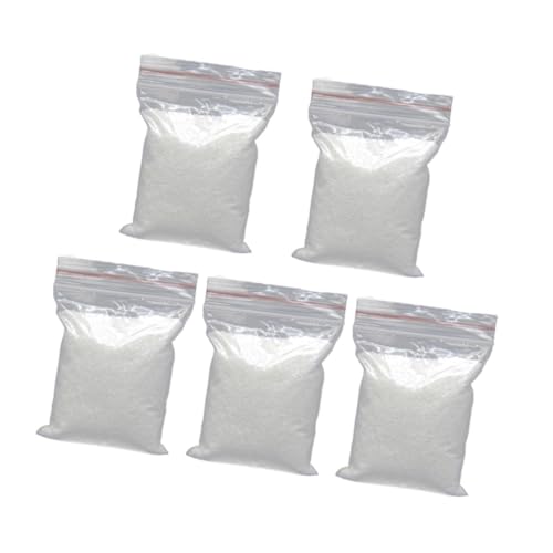 Happyyami 5 Packungen Aquariumdekoration weißer Sand Sandfüller Kies für Pflanzen Sandhandwerk Sand für Fischbecken hochzeitsdeko hochzeits Dekoration gartendeko bastelsachen Sanddekoration von Happyyami