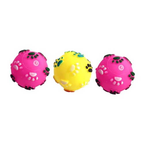 Happyyami 5 Stück Haustier Ball Spielzeug Hunde Ball Spielzeug Haustier Spielzeug Hunde Sound Spielzeug Haustier Sound Spielzeug Haustier Spielspielzeug von Happyyami