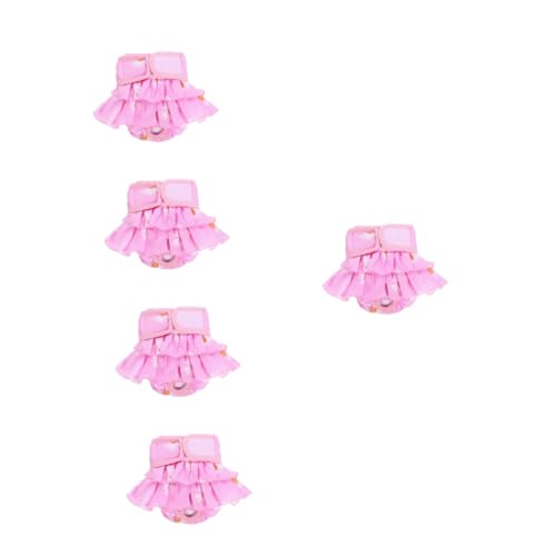 Happyyami 5st Physiologische Hosen Für Haustiere Kleidung Windel Hundehose Hosen Für Die Hundeperiode Kostüm Gegen Belästigung Baumwolle Hündchen Rosa Hot Pants von Happyyami