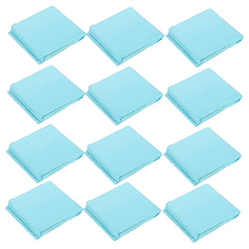 Happyyami 50 Stück PIPI-Pads Für Hunde Klein Kaninchen-Urinal-pad Kaninchen-PIPI-pad Welpenunterlagen Haustier-Pads Kleine Welpenpads Pinkelpads Für Hunde Kleine PIPI-Pads Sky-Blue Vlies von Happyyami