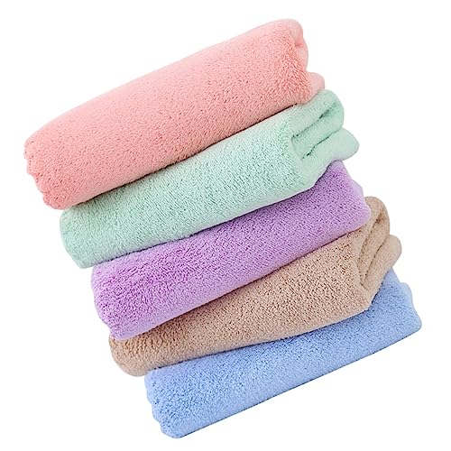 Happyyami 5St Badetuchmatte für Haustiere Mikrofaser-Badetücher Pet Pee Pads Ratte Liner Hamster einstreu tierische bescherung saugfähiges Badetuch Einstreumatte für Hamsterkäfige Flanell von Happyyami