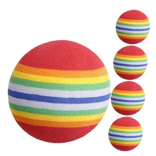 Happyyami 5St Katzenspielzeugball outdor Katzen kratzball cat Toys katzenzubehöhr Katzen kratzkugel Katzentunnel Katzenrad Katzenbälle Katzenspielzeug lustig Kätzchen Eva von Happyyami