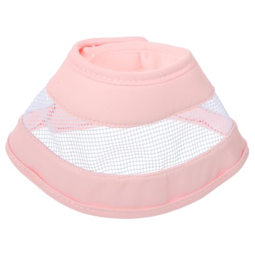 Happyyami 5St Verbundkegelkragen katzenhalsband Katzen Katzenhalskragen pink Katzenschutzkragen Hundekegel Kätzchen Kegelhalsband für Katzen Nähen Anti-Beißring PVC Rosa von Happyyami