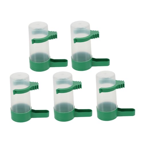 Happyyami Papagei Wasser Feeder 5 Stücke Automatische Trinkwasser Dispenser Keine Vogel Feeder für Käfig von Happyyami