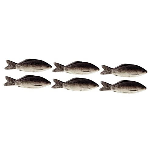 Happyyami 6 STK Künstlicher Fisch Tierkissen Interaktives Fischspielzeug Für Katzen Plüschtiere Peluche Fisch Kuscheltier Kleine Spielsachen Gefälschtes Fischkissen Gefälschtes Tier Pu von Happyyami