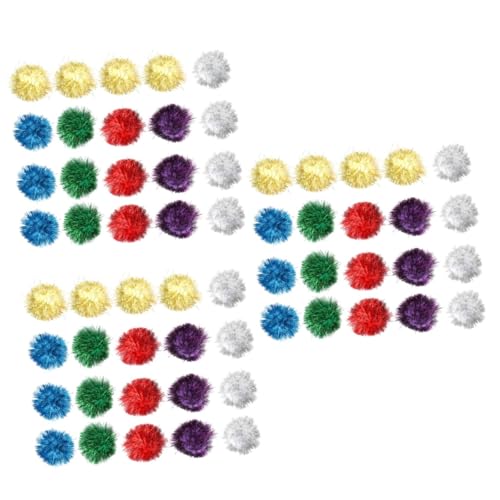 Happyyami 60 STK Glitzerkugeln Kauen von Haustieren Haustierbälle aus Schaumstoff interaktives Spielzeug für Katzen cat Activity Spielzeuge Kätzchen-Spielzeug Spielzeug zum Necken von Katzen von Happyyami