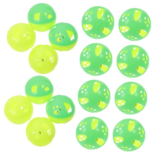 Happyyami 60St Katzenspielzeug plastikbälle plastikball pezzettino Kätzchenball Haustier Glocke Spielzeuge Kätzchen-Übungsball Katzenball Haustier Katze Jingleball Haustierzubehör Pet-Ball von Happyyami