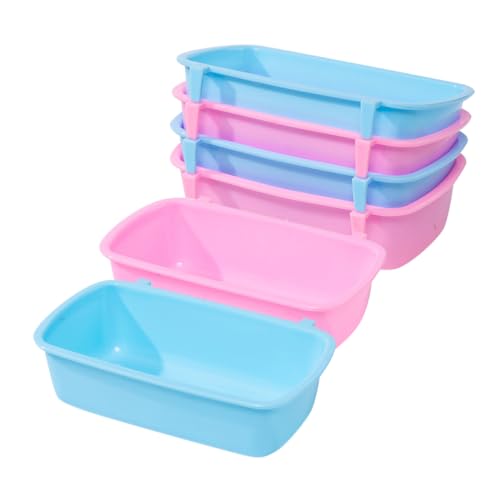 Happyyami 6St Futterbox für Hamster Essen Schüsseln Kaninchen Wassernäpfe für Hundekäfige Heu hamsterzubehör Hamster zubehör Nagetier Zubehör Hängende Hamsternäpfe Wassernapf für Hamster pp von Happyyami