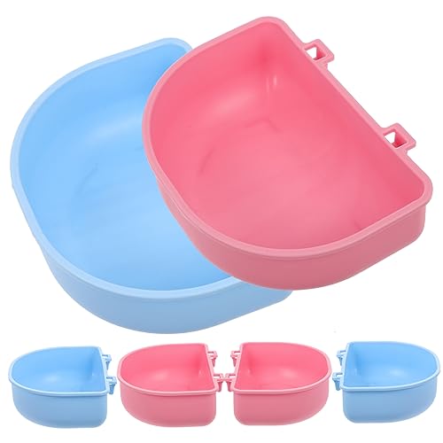 Happyyami 6st Kaninchenschale Wasserschale Käfigrattenschüssel Waschbarer Wassernapf Für Hamster Hängende Rattenschale Austauschbare Rattenschale Käfig Hamsterschale Hundehütte Wassernapf Pp von Happyyami