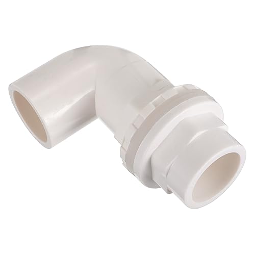 Happyyami 8 STK Aquarium Wasser verbindung wassertank Water Tank Connector Wasserrohrverschraubung 90-Grad-Rohrverbinder stoßverbinder Schlauch Tankrohrverbinder Pipeline PVC von Happyyami