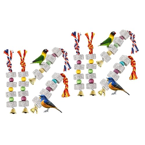 Happyyami 8 Stück Backenstein Papageienspielzeug Mittlerer Papagei Kleiner Vogel Schnabel Schleifstein Spielzeug Großer Vogelschnabel Schleifstein Vogelspielzeug Für Sittiche von Happyyami