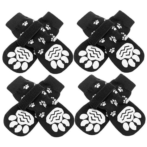 Happyyami 8St Hundesocken hundepflege Hunde Pflege Hundepfotenschutzkleidung Dog Socks wiederverwendbarer Welpe tragbare Welpensocken Hundezubehör Atmungsaktive Welpensocken Reine Baumwolle von Happyyami