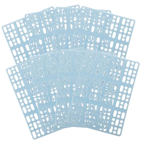 Happyyami 8st Spleißen Der Bodenmatte Fußmatten Für Hamster Hasenkäfig Fußmatten Kissen Für Kaninchen Hasenkäfigmatten Chinchilla-Frettchen-käfigpolster Hasenkäfig-pad Plastik Sky-Blue von Happyyami