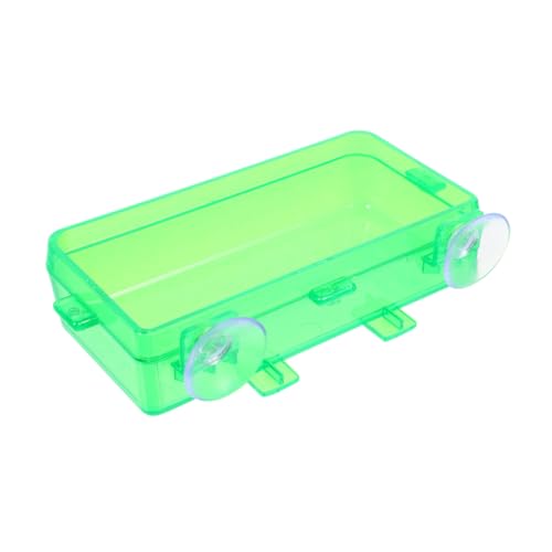 Happyyami Anti-Flucht-futterspender Für Reptilien Bartagame Futternapf Gecko-brunnenschale Wasserspender Für Reptilien Futterstelle Für Reptilien Chamäleon-wasserspender Plastik Light Green von Happyyami