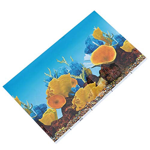 Happyyami Aquarium Hintergrundpapier Schwamm Aquarium-Plakat Tankaufkleber Aquarium Poster Aquarium-Poster dekorative Tapeten für Aquarien Selbstklebender Aufkleber Colorful von Happyyami