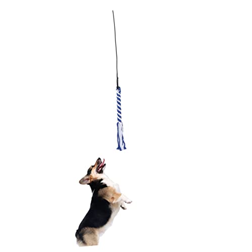 Happyyami Ausziehbare Flirtstange Interaktives Spielzeug Zum Necken Von Haustieren Agility-trainingsgeräte Für Hunde Hundezauberstab Spielzeug Stockstange Für Haustiere Robuste Hundeleine von Happyyami