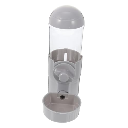 Happyyami Automatischer Trinkbrunnen Kiste Hundenapf Zwinger Futterautomat Wasserfütterungsvorrichtung Schwerkraft-wasserschale Kanne Wasserflasche Automatischer Käfigwasserspender Grey Abs von Happyyami